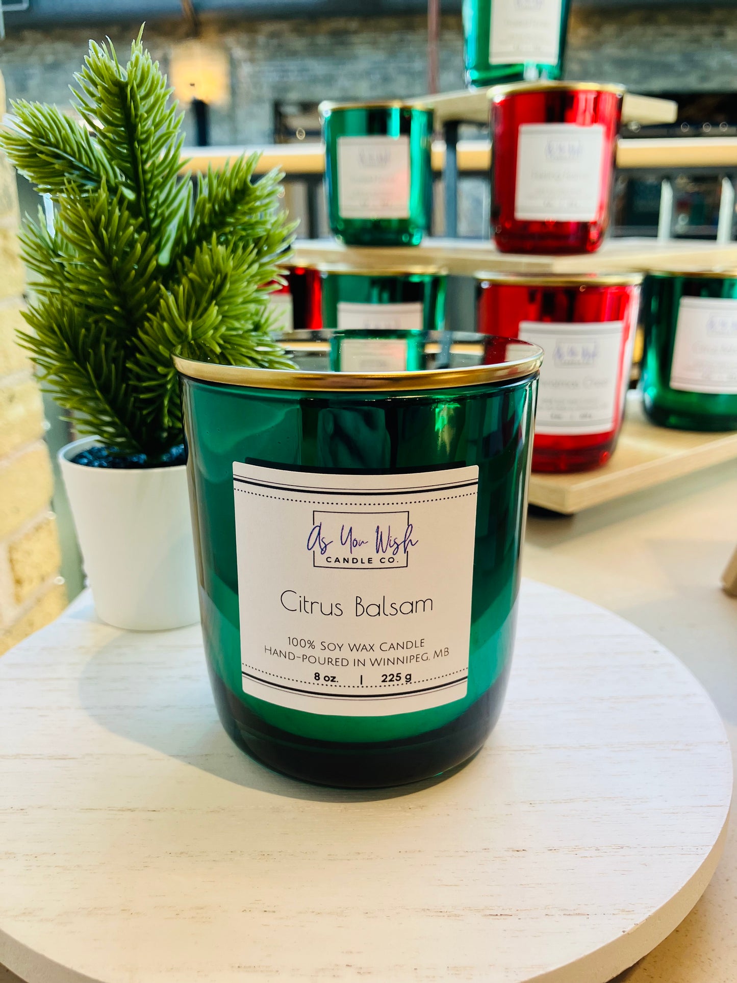 Holiday Collection - Luxury 8 oz. Candle Jar with Crackling Wood Wick