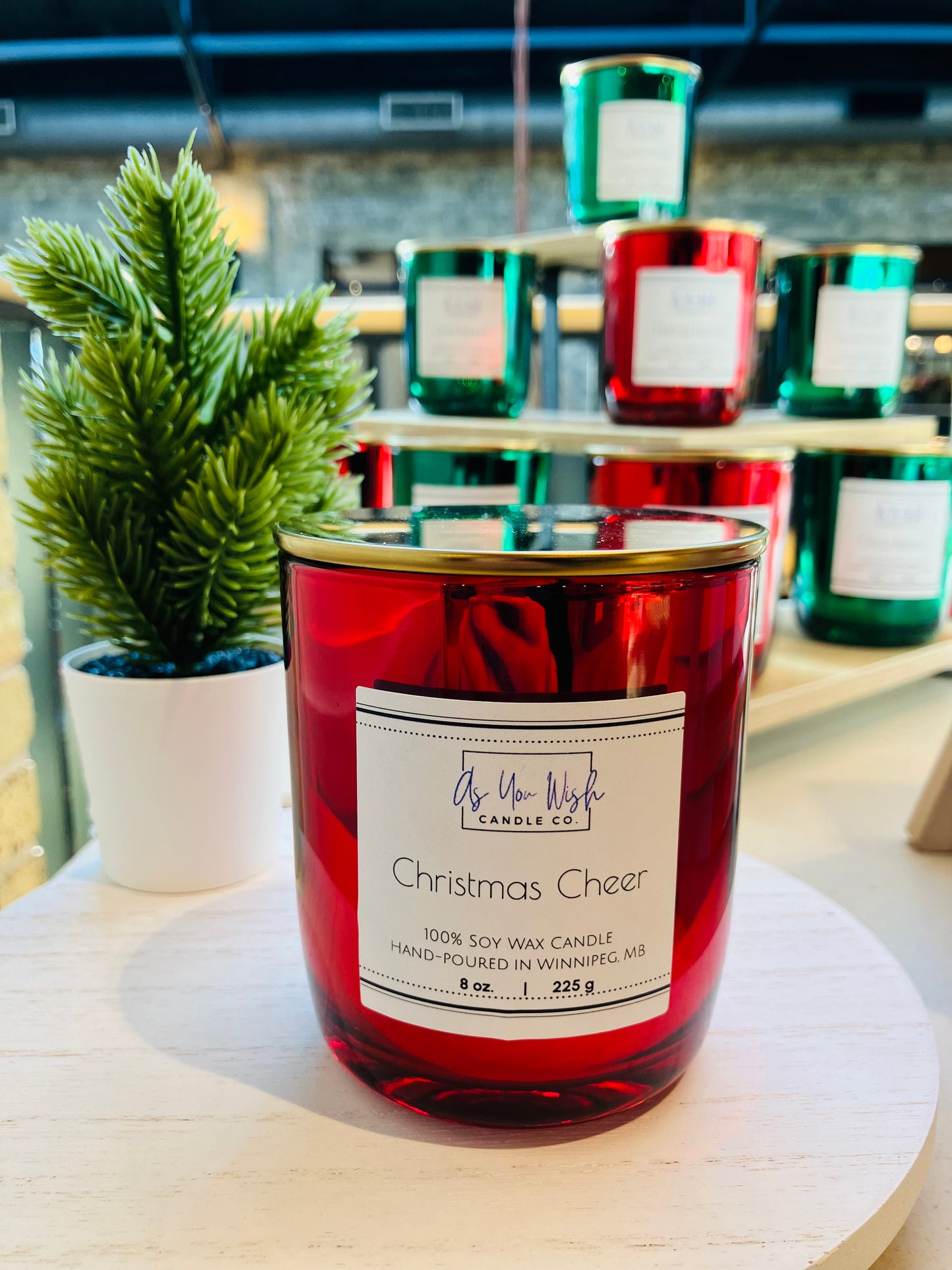 Holiday Collection - Luxury 8 oz. Candle Jar with Crackling Wood Wick