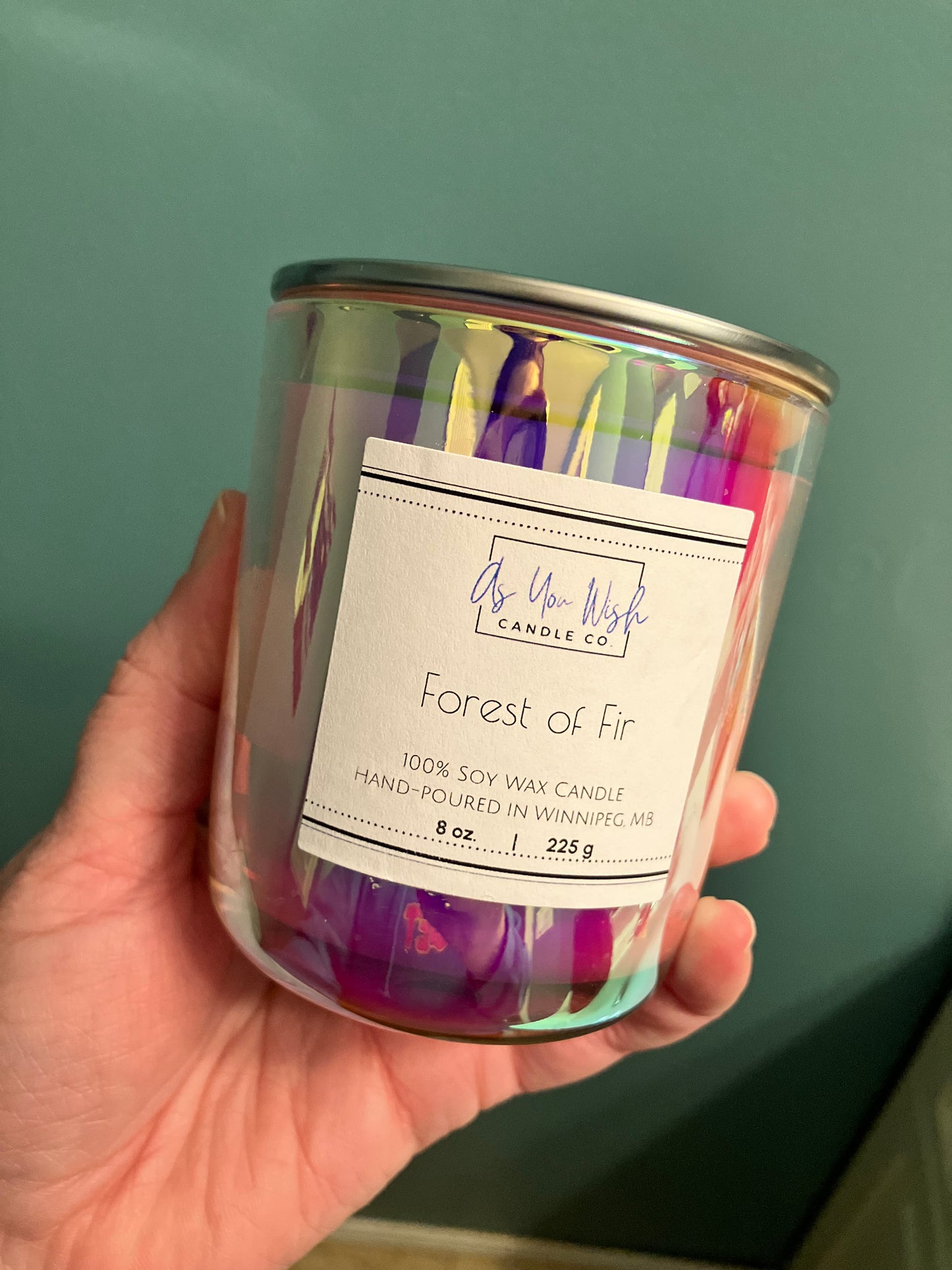 8 oz. Iridescent Jar Soy Candle