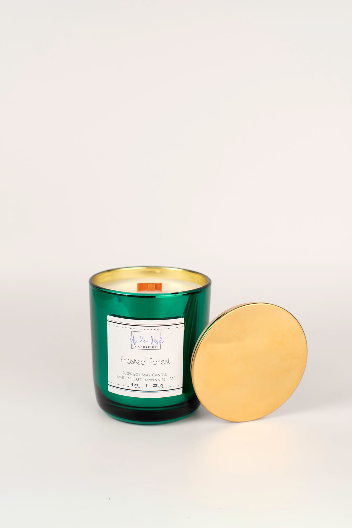 Holiday Collection - Luxury 8 oz. Candle Jar with Crackling Wood Wick