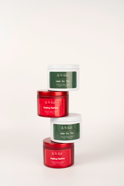 Holiday 4 oz. Candle Tin