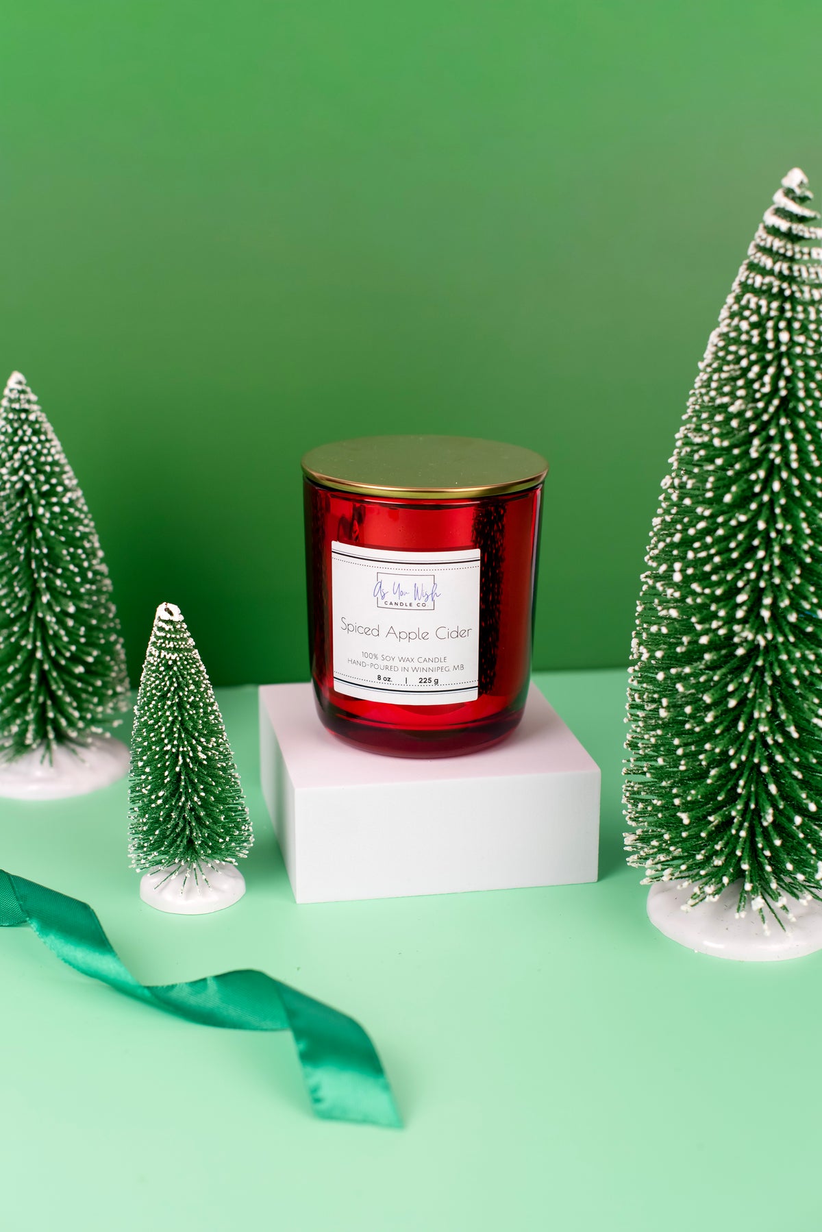 Holiday Collection - Luxury 8 oz. Candle Jar with Crackling Wood Wick