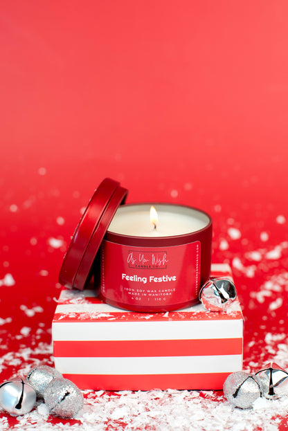 Holiday 4 oz. Candle Tin