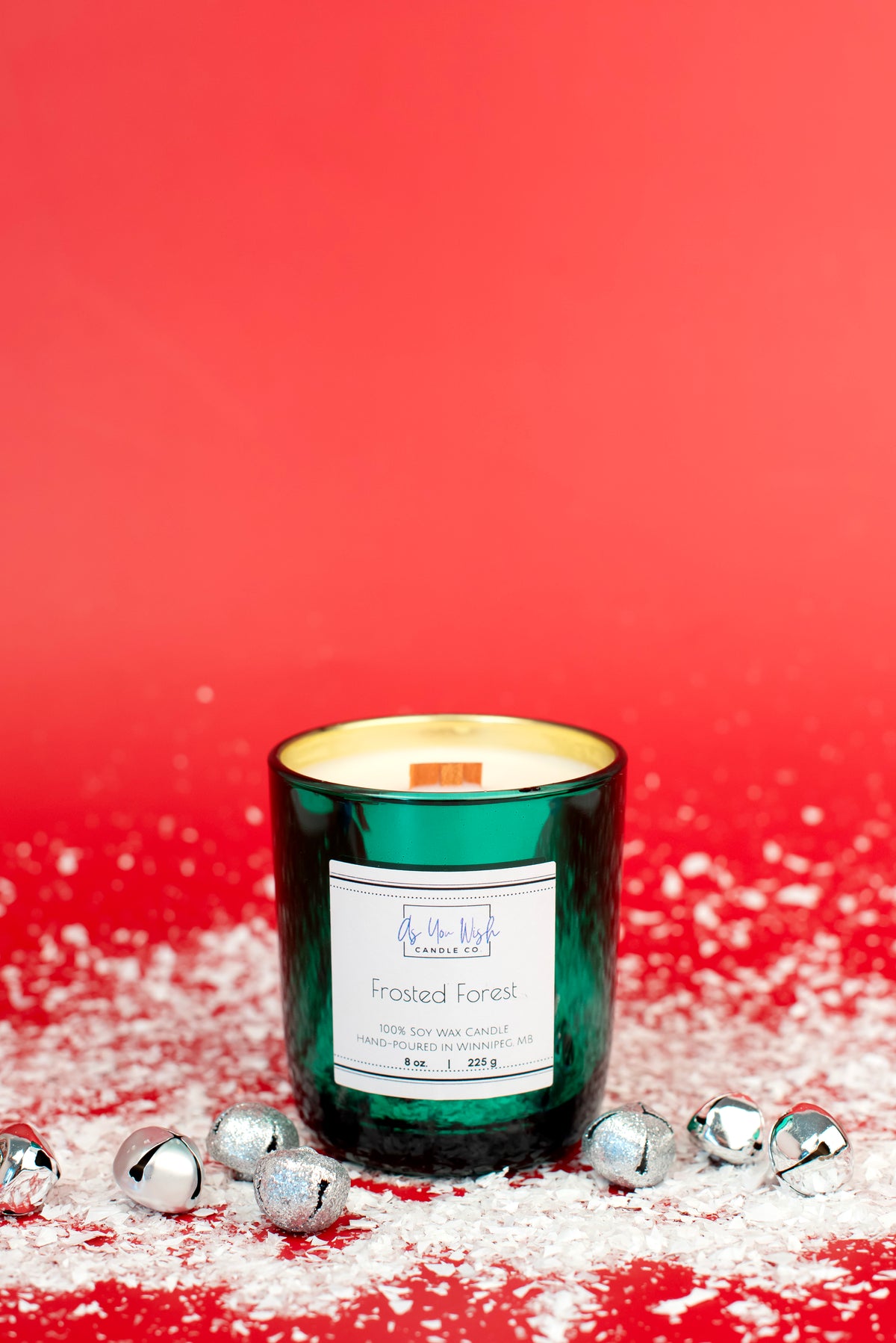 Holiday Collection - Luxury 8 oz. Candle Jar with Crackling Wood Wick