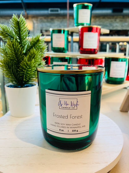 Holiday Collection - Luxury 8 oz. Candle Jar with Crackling Wood Wick